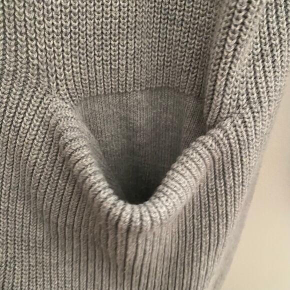 Old Navy Cardigan Ribbed Knit Light Gray Sweater Womens Size Large - Picture 7 of 8